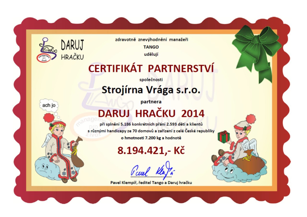 IMAGE: Certifikát partnerství 