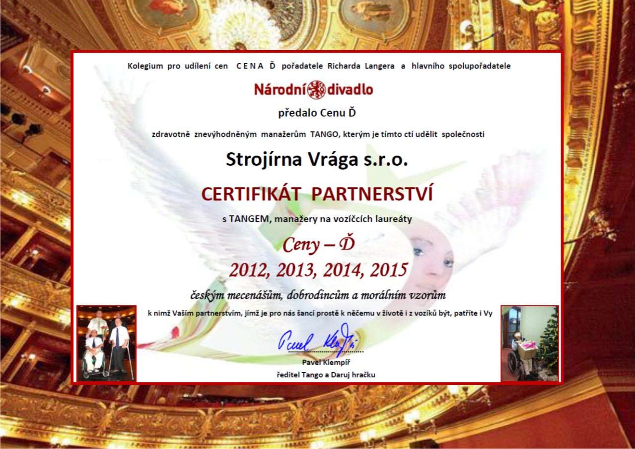 IMAGE: Certifikát partnerství