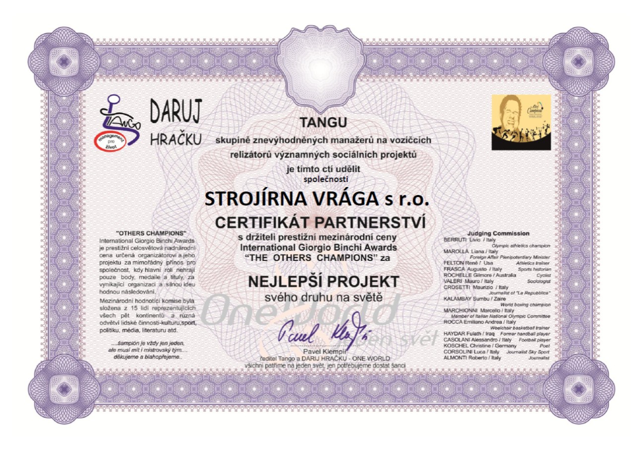 IMAGE: Certifikace partnerství