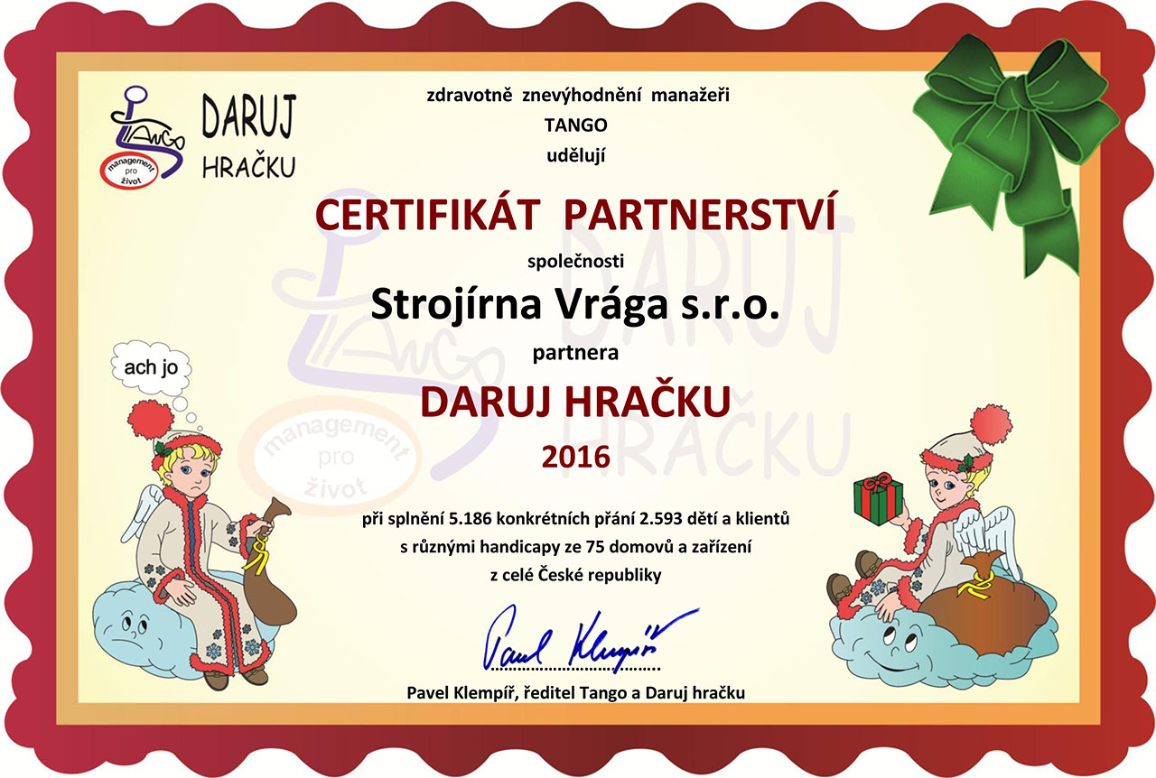 IMAGE: certifikát partnerství